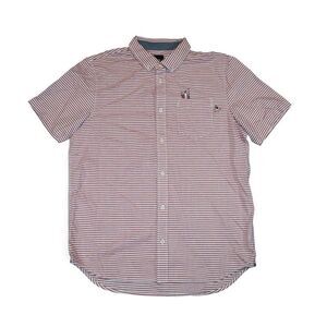 Vans x Where's Waldo Men's Houser‎ Button Down Shirt Men's M Red / White Stripe